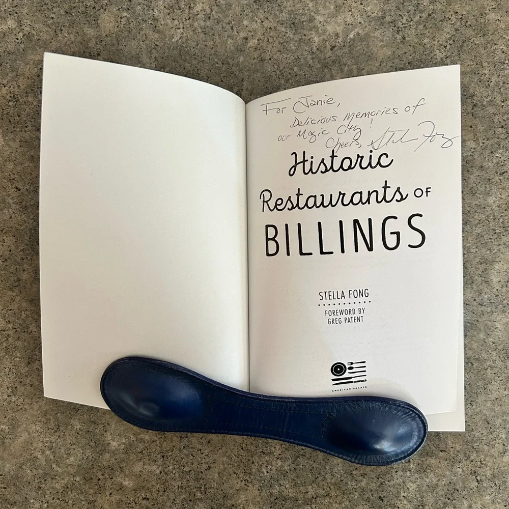 📕 Autographed Historic Restaurants of Billings, [Fong], Western Decor Book